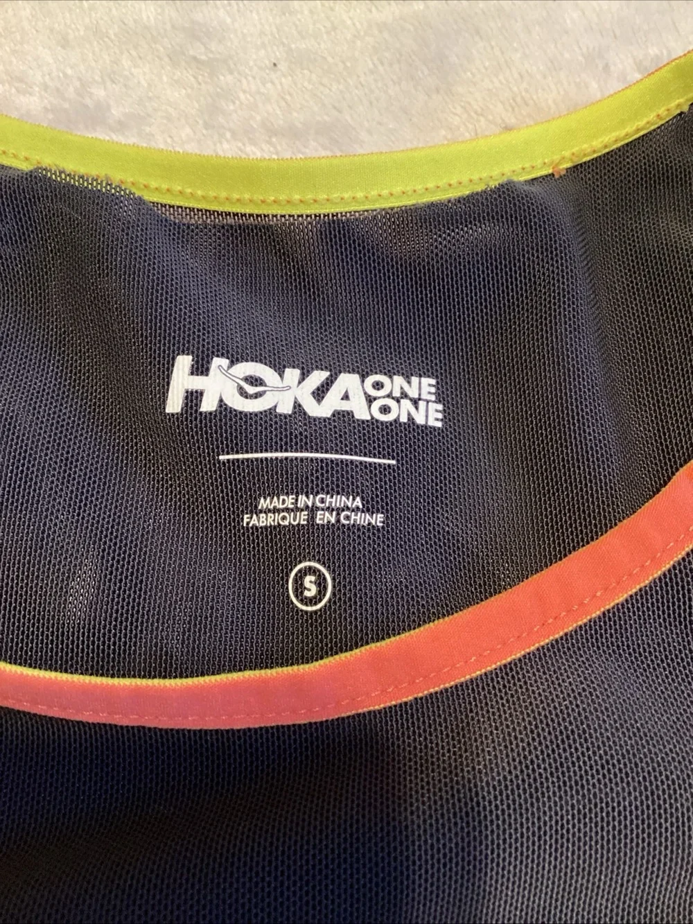 Hoka One One black racerback